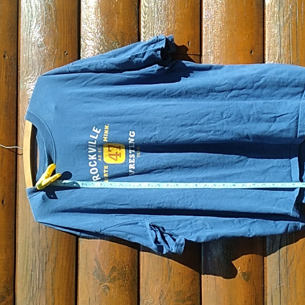 🦅American Eagle Tee Outfitters Blue & Gold T-Shirt  XXL  NPLVC